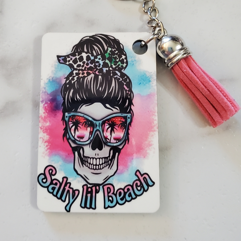 Salty lil' Beach Keychain